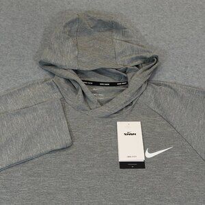 Nike Swim Men's Hoodie Dri-FIT UPF 40+ Heather Gray XL Sun Shirt Long Sleeve NWT